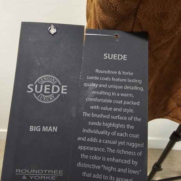 NWT Roundtree & Yorke Men's Quilted Vest - Tan - Size 2XB - Picture 6 of 9